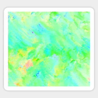 Bright Green Abstract Sticker